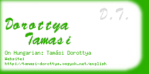 dorottya tamasi business card